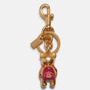 Coach Back to School Bear Metal Bag Charm Backpack